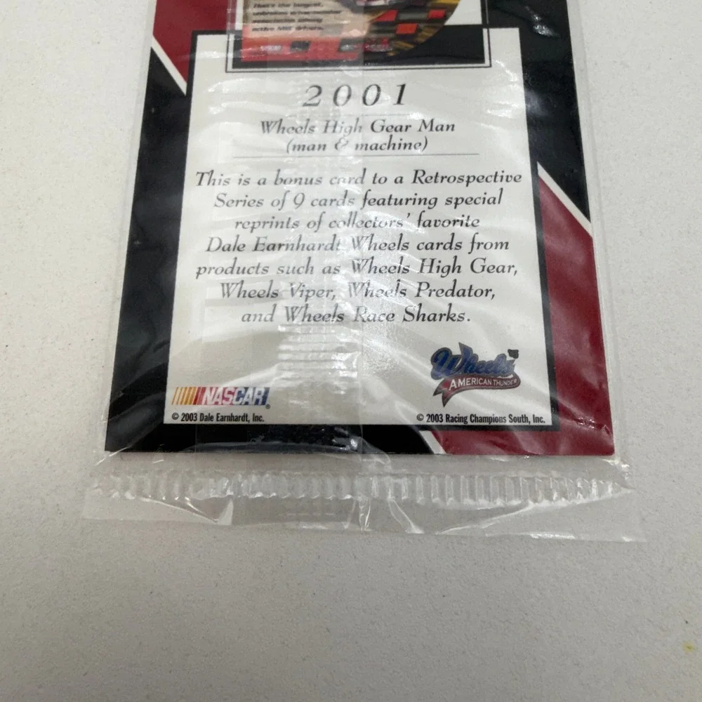 2003 Dale Earnhardt NASCAR Wheels High Gear Man & Machine‎ Retrospective Bonus